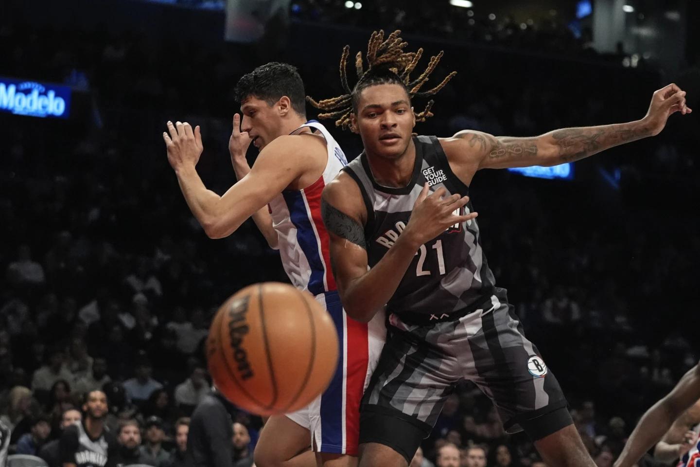 篮网击败活塞，取得三连胜